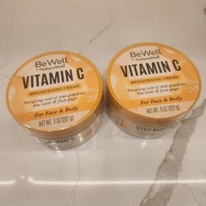 BeWell Vitamin‎ C Brightening Cream By NatureWell, For Face and Body, 2-Pack